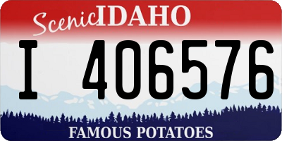 ID license plate I406576