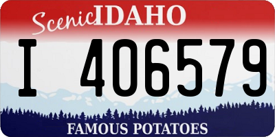 ID license plate I406579
