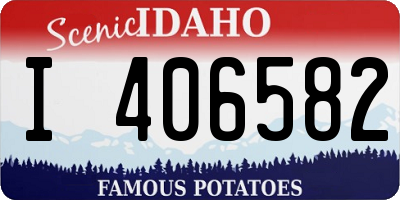 ID license plate I406582