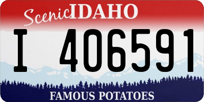 ID license plate I406591