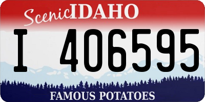 ID license plate I406595