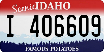 ID license plate I406609