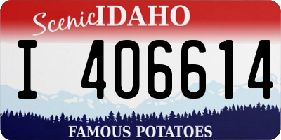 ID license plate I406614