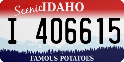 ID license plate I406615