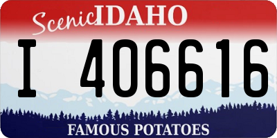 ID license plate I406616
