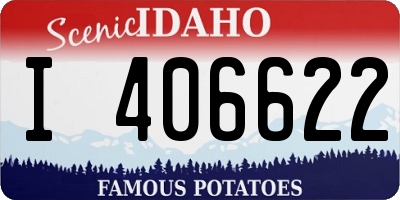 ID license plate I406622