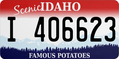 ID license plate I406623