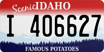 ID license plate I406627