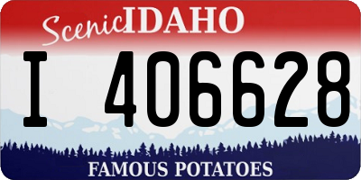 ID license plate I406628