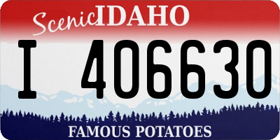 ID license plate I406630
