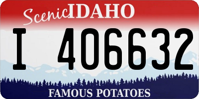ID license plate I406632