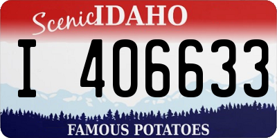 ID license plate I406633