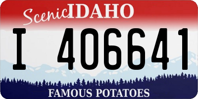 ID license plate I406641