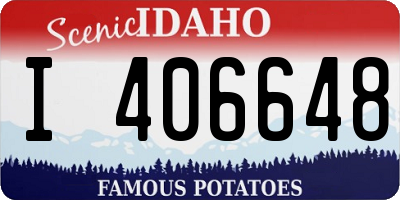 ID license plate I406648