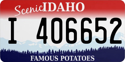 ID license plate I406652