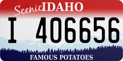 ID license plate I406656