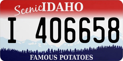 ID license plate I406658