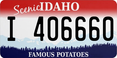 ID license plate I406660