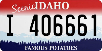 ID license plate I406661