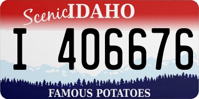 ID license plate I406676