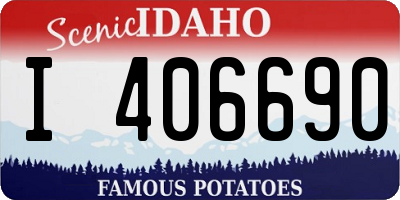 ID license plate I406690