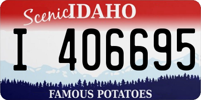 ID license plate I406695