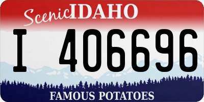 ID license plate I406696