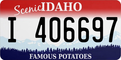 ID license plate I406697