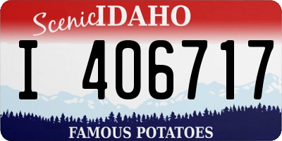 ID license plate I406717
