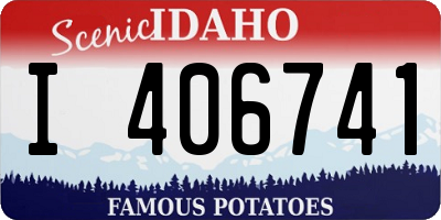 ID license plate I406741