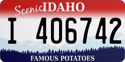 ID license plate I406742