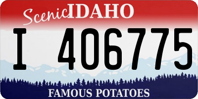 ID license plate I406775