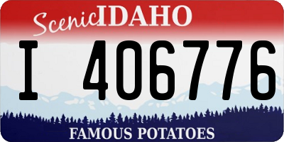 ID license plate I406776