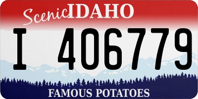 ID license plate I406779