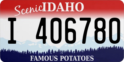 ID license plate I406780