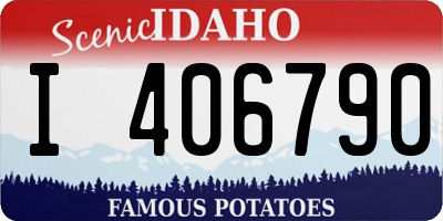 ID license plate I406790