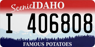 ID license plate I406808