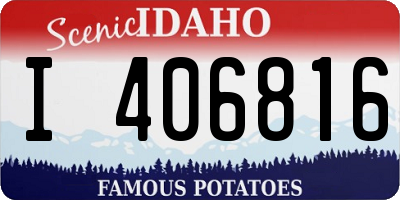 ID license plate I406816