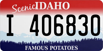 ID license plate I406830