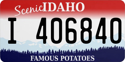 ID license plate I406840