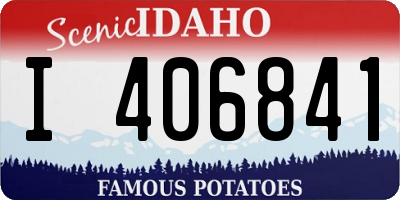 ID license plate I406841
