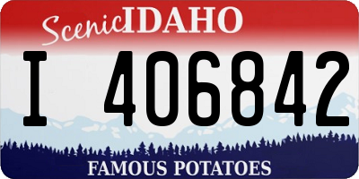 ID license plate I406842