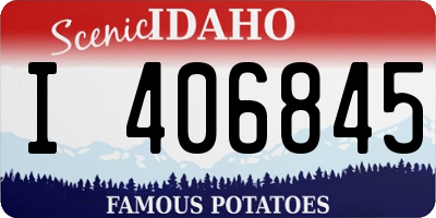 ID license plate I406845