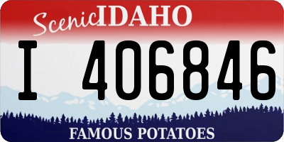 ID license plate I406846