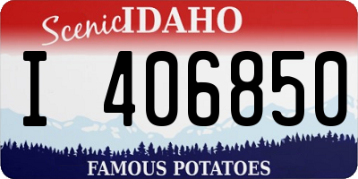 ID license plate I406850