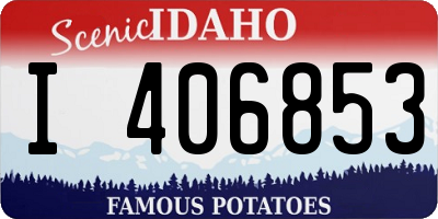 ID license plate I406853