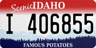 ID license plate I406855