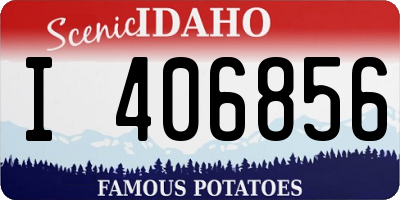ID license plate I406856