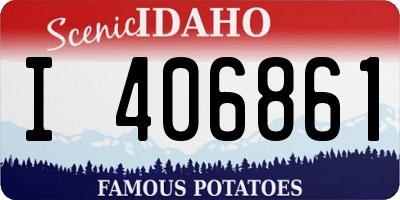 ID license plate I406861