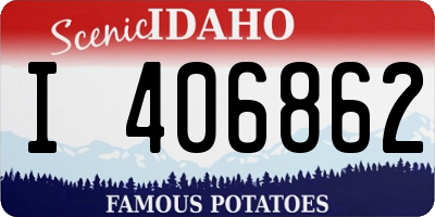 ID license plate I406862